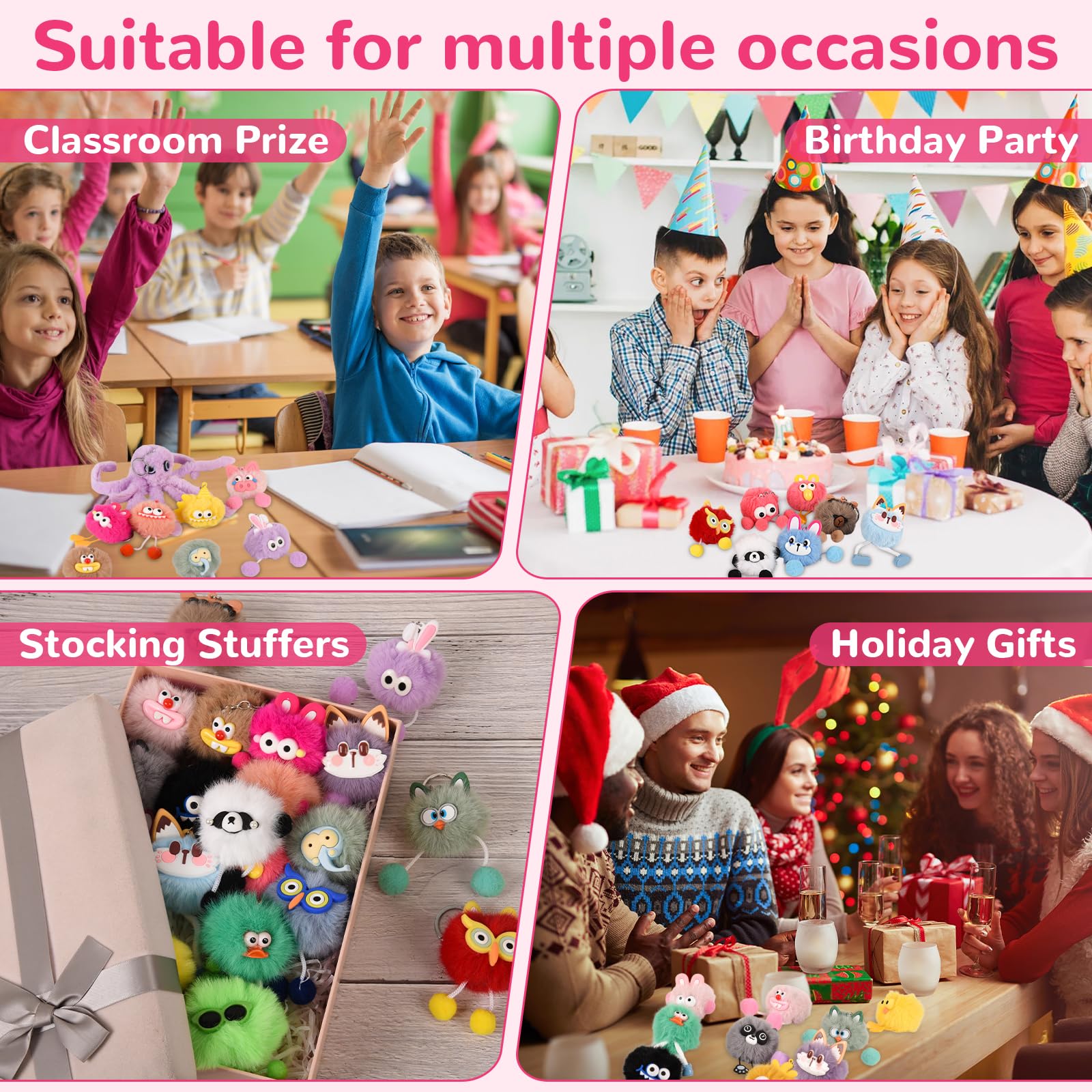 LiYiQ bulk keychains suitable for party favors and gift bags