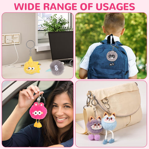 LiYiQ durable plush keychains that resist fading over time