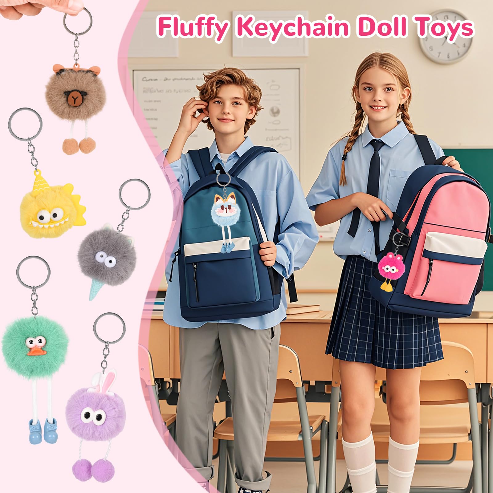 LiYiQ gift-ready plush keychains ideal for birthdays and holidays