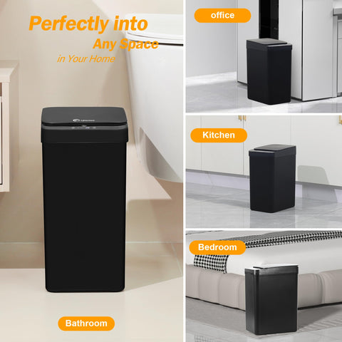 LJIACLEA small smart trash can fits bathrooms, bedrooms, and RVs.