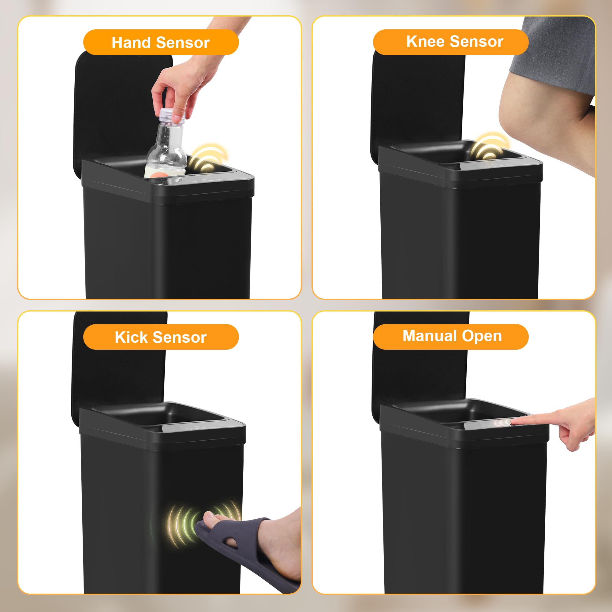 LJIACLEA odor-seal lid helps contain smells in bathrooms and kitchens.