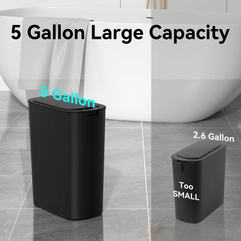 LJIACLEA kitchen trash bin with automatic operation for convenient waste disposal.