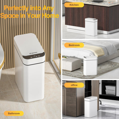 LJIACLEA versatile trash can for bathroom, bedroom, RV, or office.