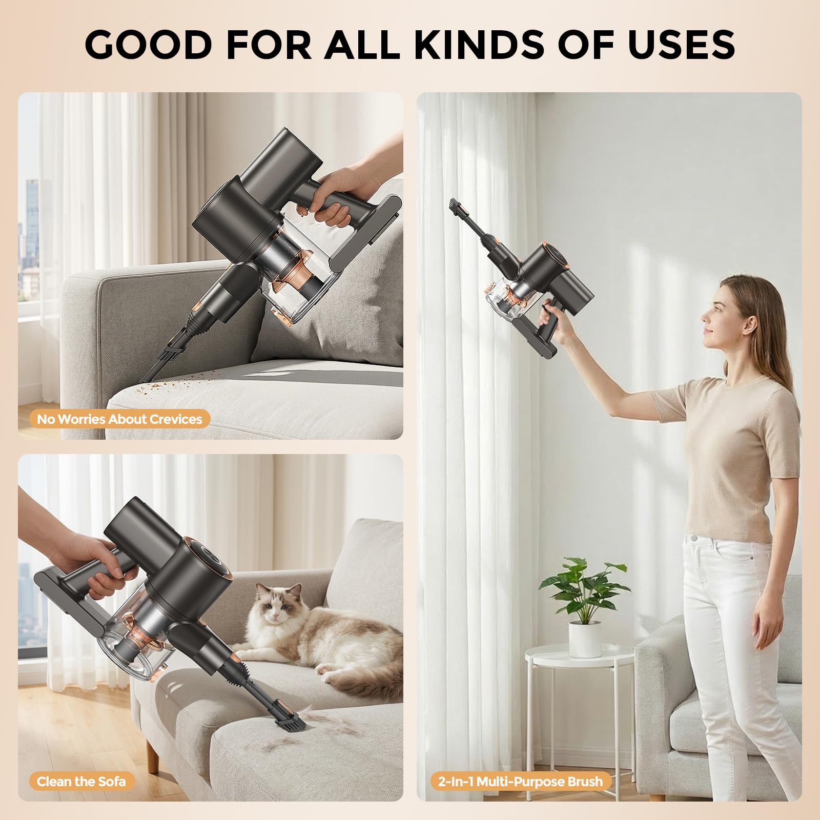 Ljuren adjustable height design reduces bending for comfortable use