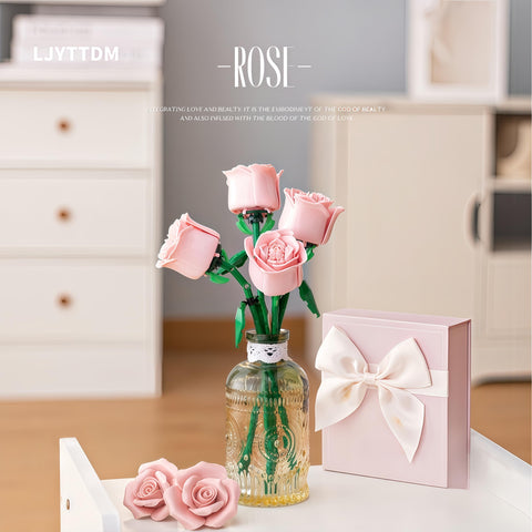 LJYttdm twelve pink roses bouquet for lasting decorative appeal