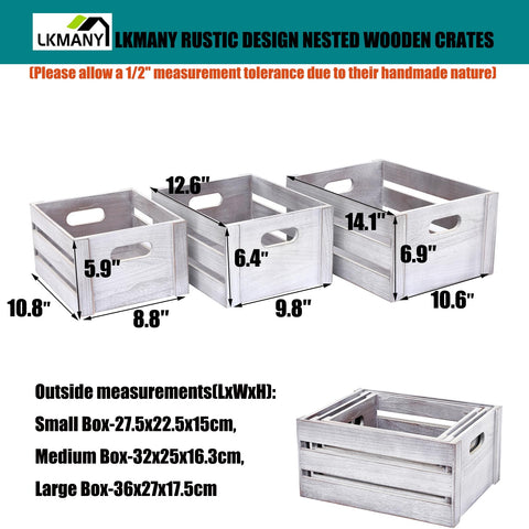 LKMANY storage crates large suitable for pantry or laundry organization