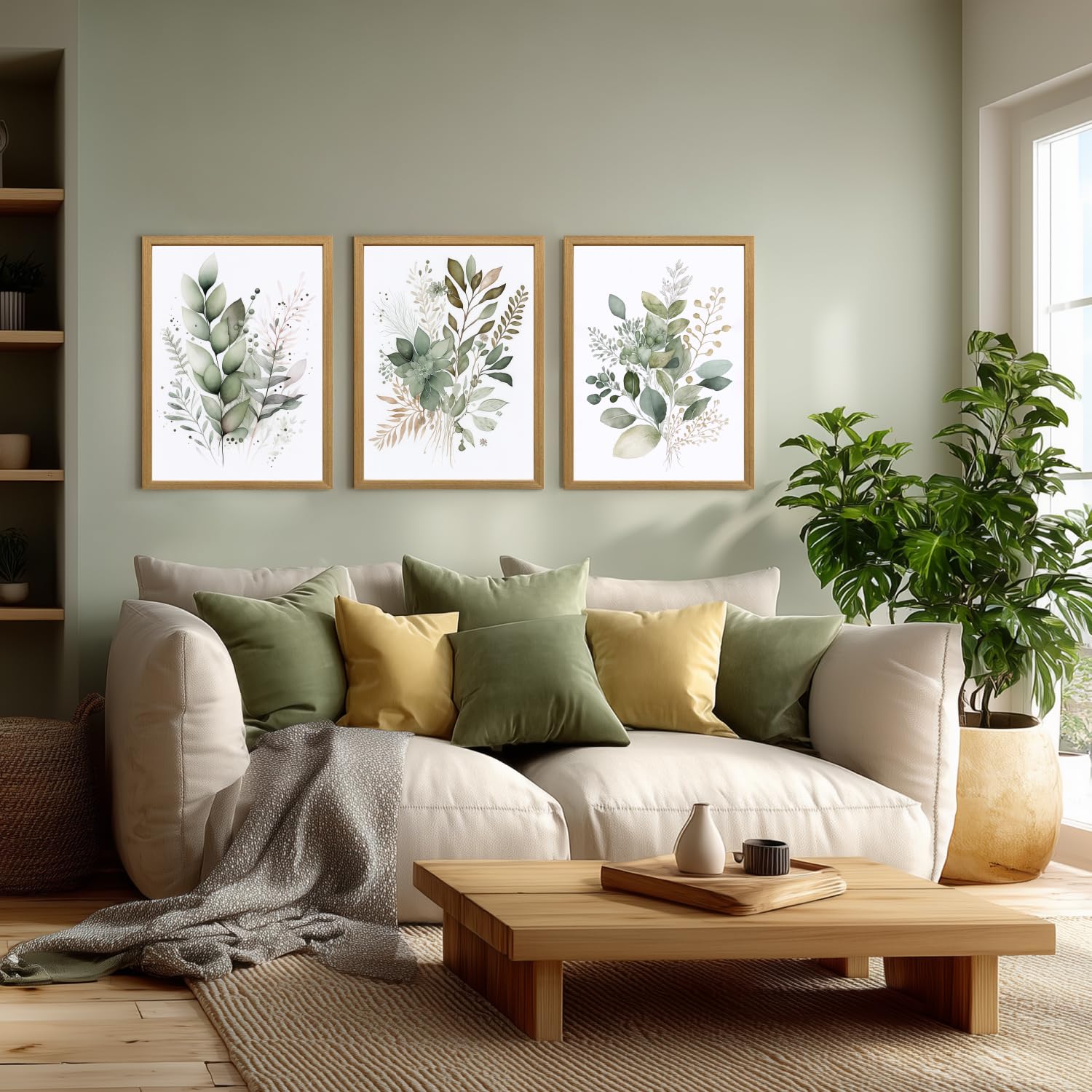 LLEEMPI easy-hang canvas demonstrates simple wall updates without extra framing