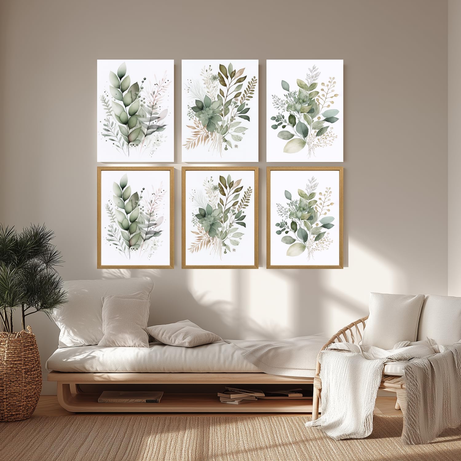 LLEEMPI sage-green decor suits living room settings with modern and rustic styles
