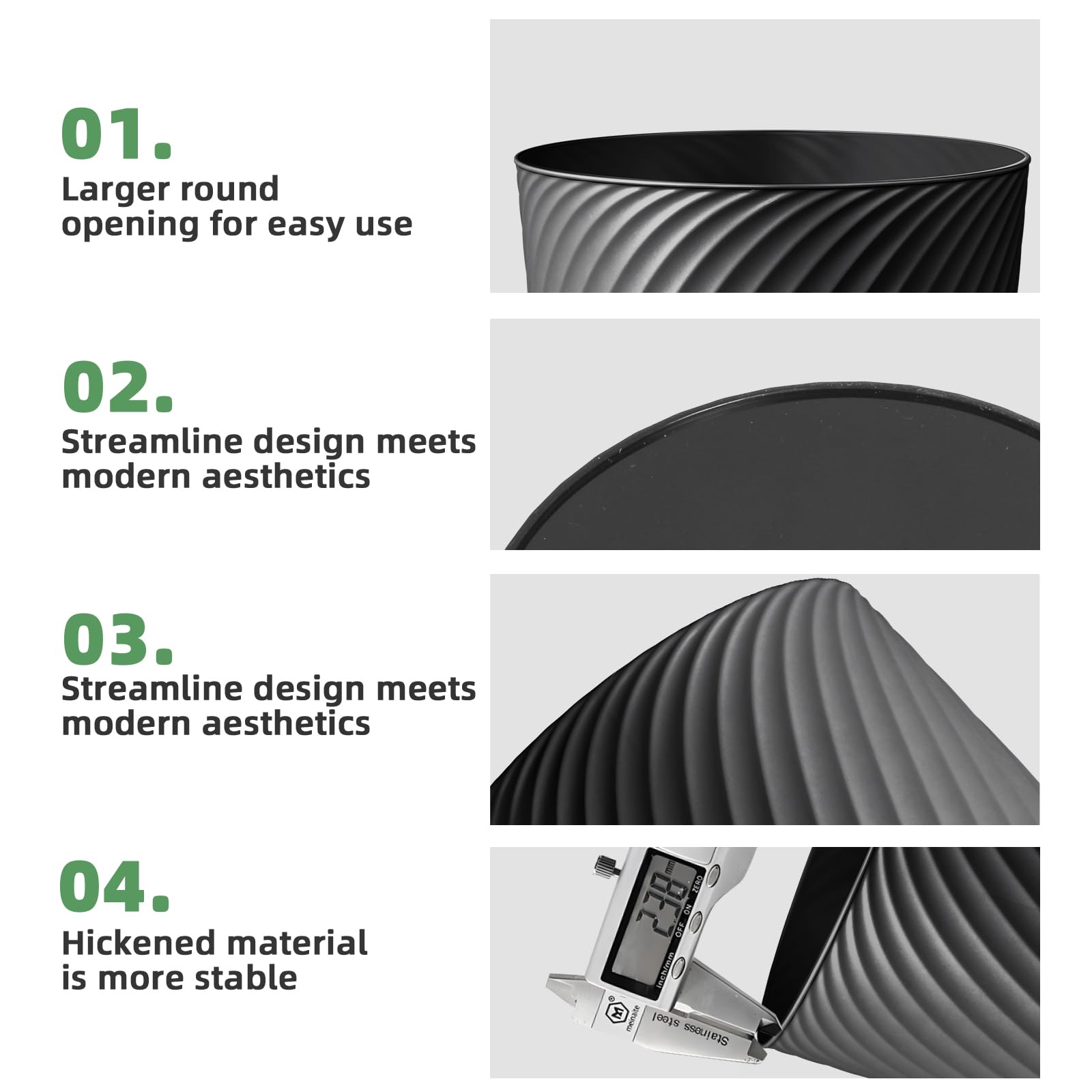 LLNTOU durable PP plastic resists impact and wear.