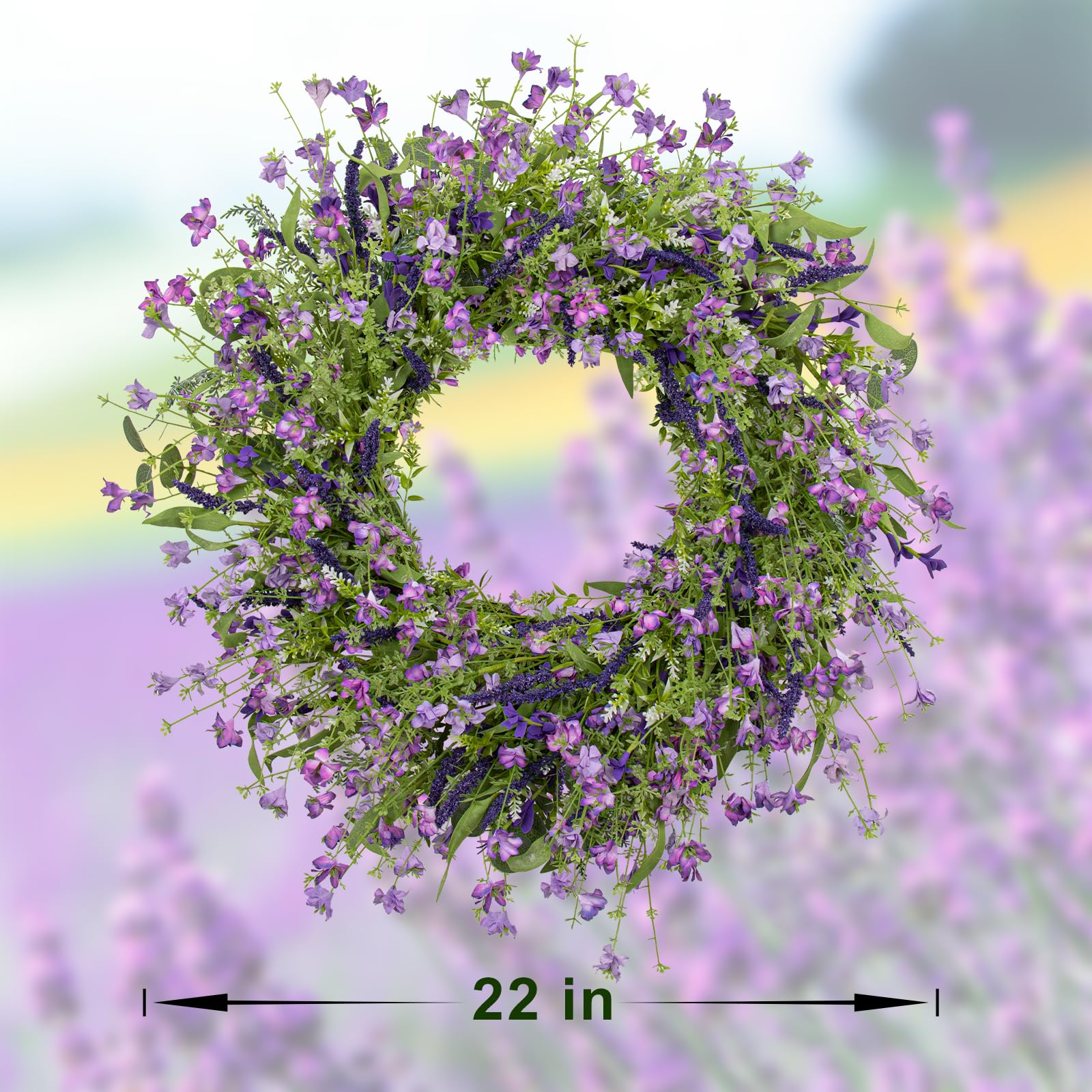 LLZLL Grapevine-based wreath delivers durable, long-lasting spring decor on any wall.