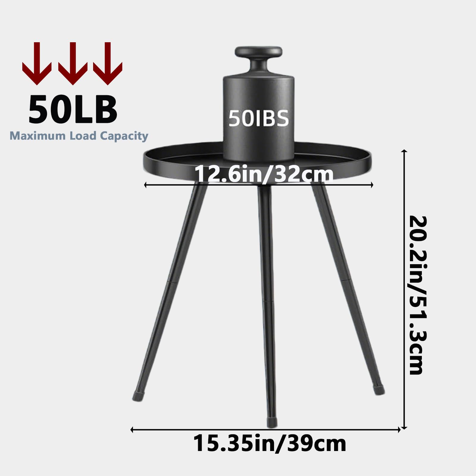 LMGVRZK compact end table suits desks, nightstands, or coffee corners.