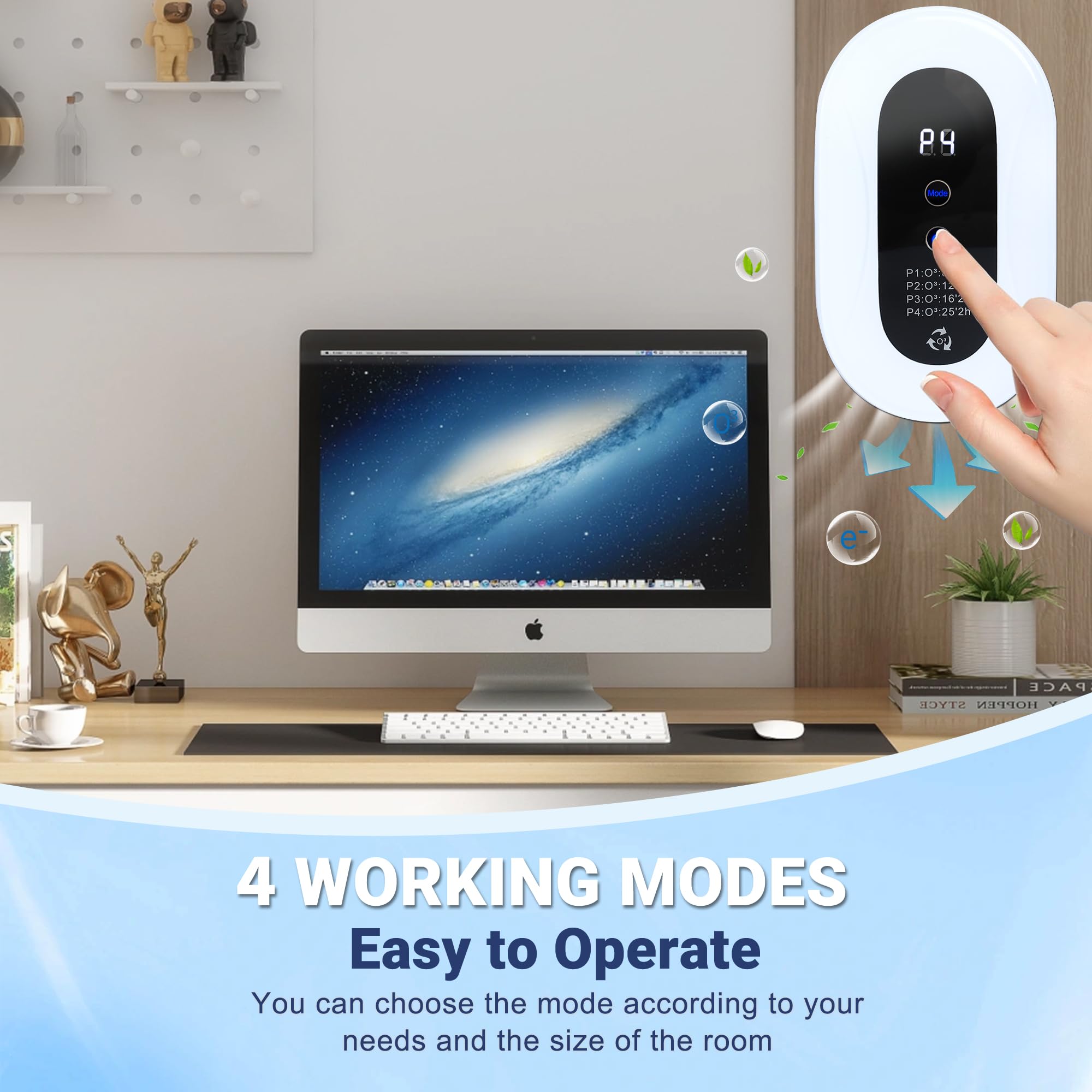 Lmhaichao air purifier fits kitchens and bathrooms for quick freshness