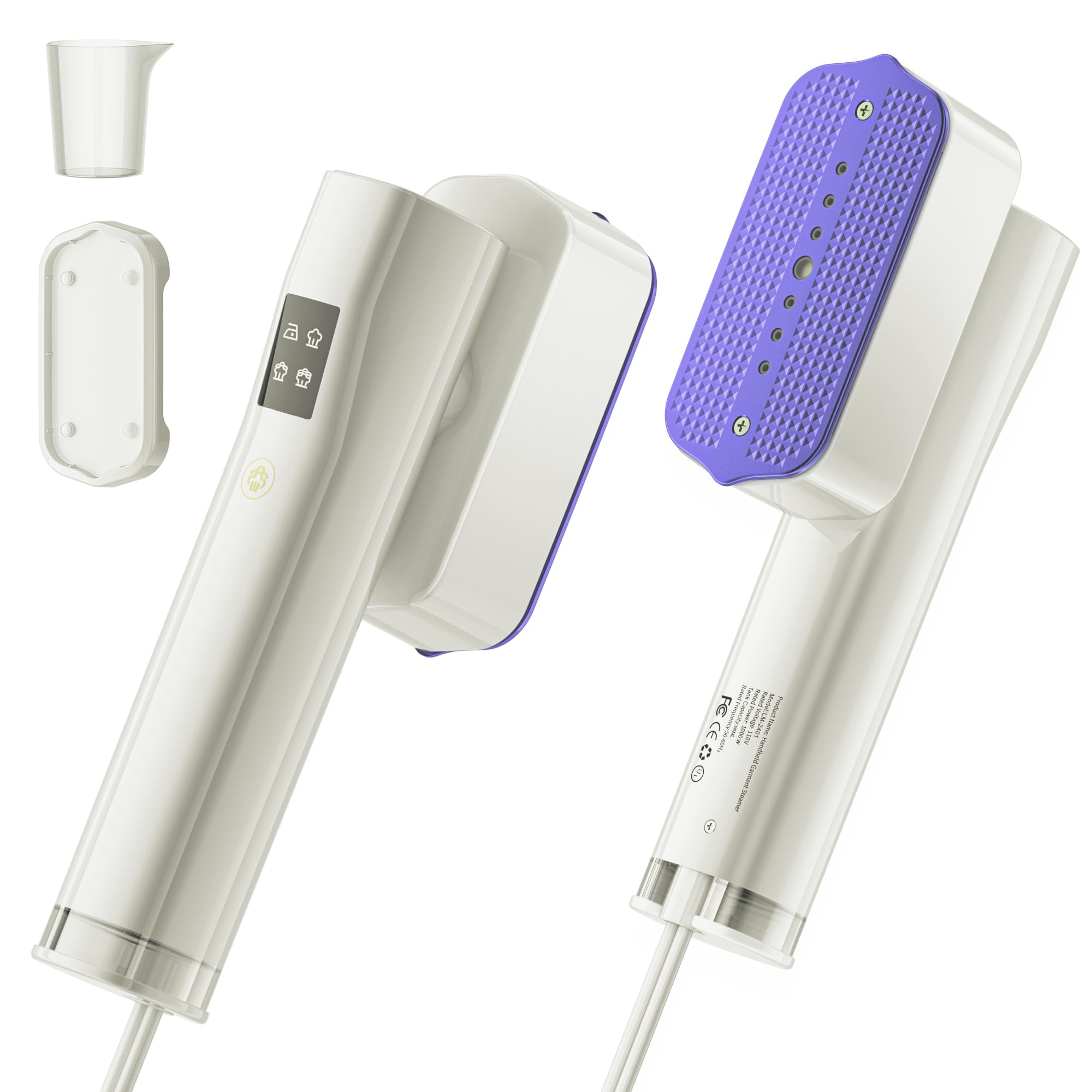 Lmpil steamer with 90-degree head for versatile ironing and steaming