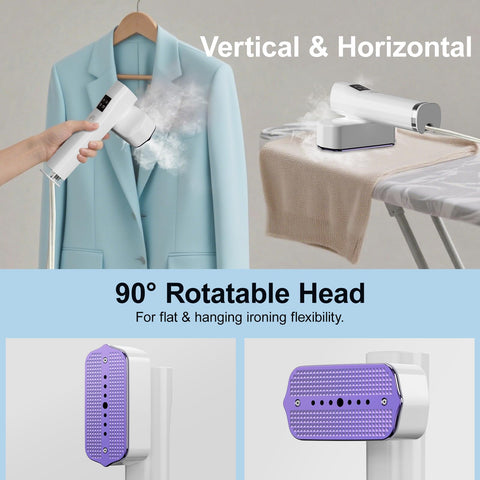 LCD touch control on Lmpil steamer for easy fabric settings