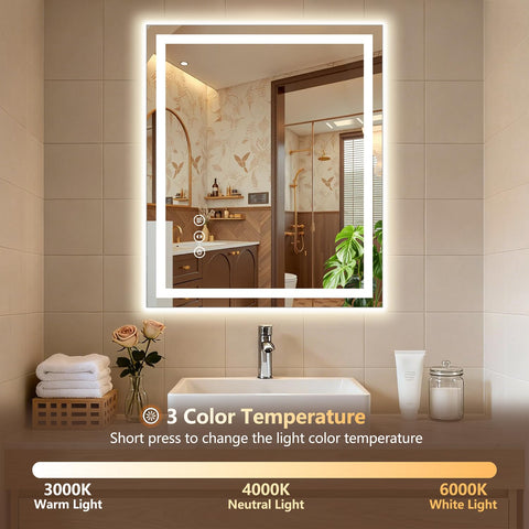 Lmsedf shatterproof tempered glass mirror enhances bathroom safety