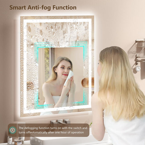 Lmsedf three-color dimmable mirror adapts to tasks and mood