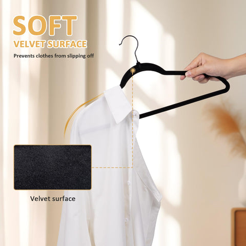 LMTrystFit space-saving closet hangers optimize organization and reduce clutter