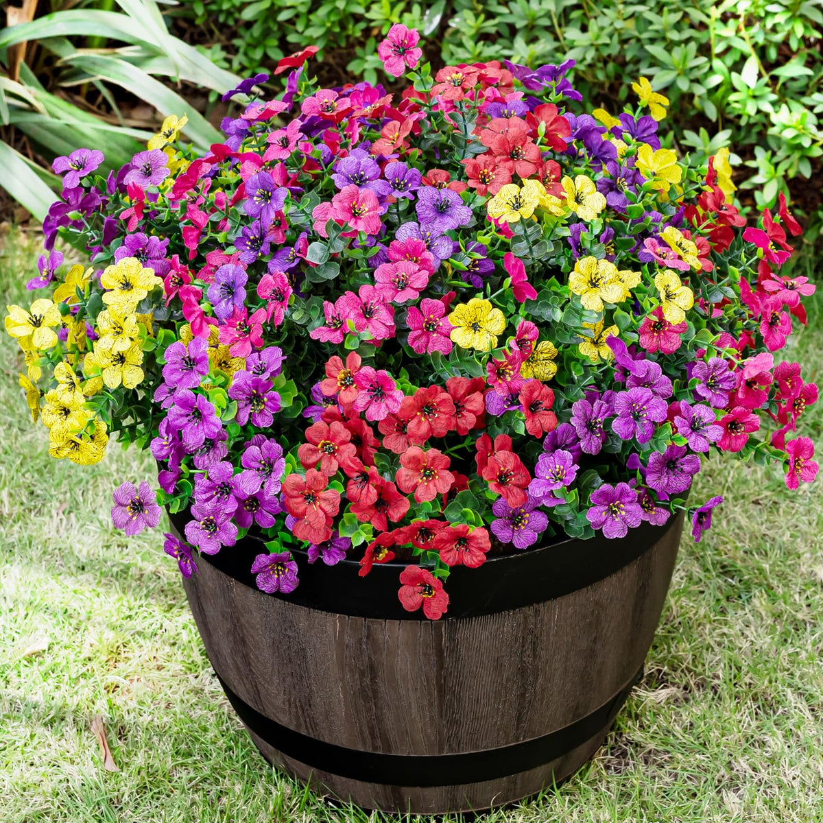 Lnoicy 20-bundle artificial flowers for outdoor eucalyptus decor brightening porches