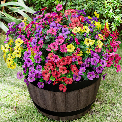 Lnoicy 20-bundle artificial flowers for outdoor eucalyptus decor brightening porches