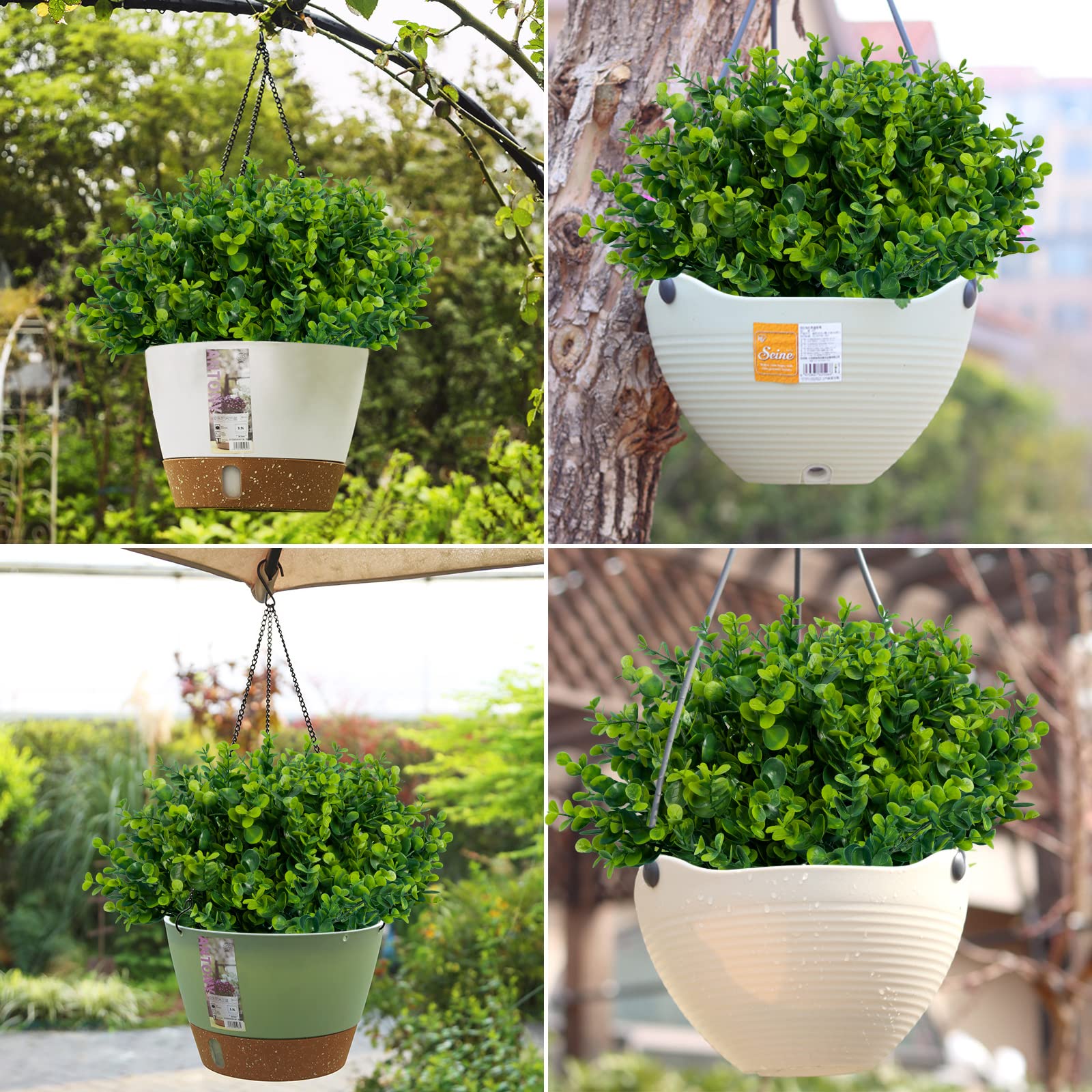 Lnoicy adjustable branches allow custom boxwood shapes for indoor or outdoor spaces.