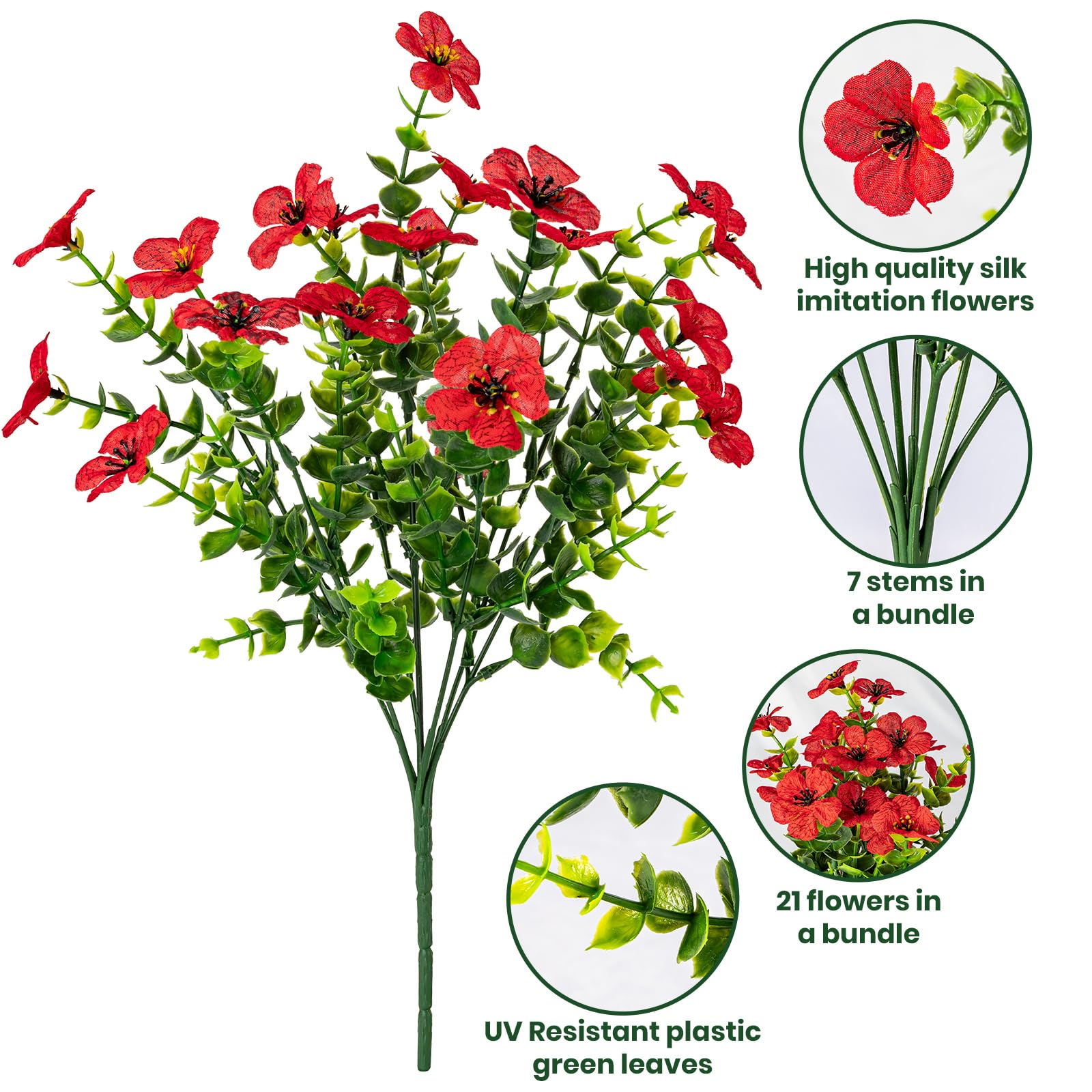 Lnoicy artificial flowers for front porch add vibrant color