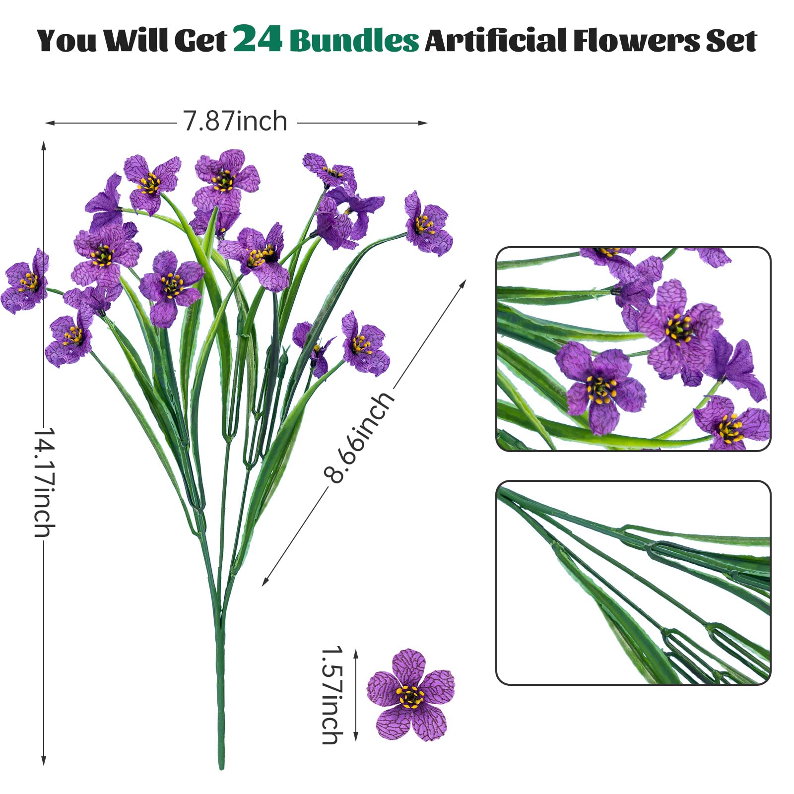 Lnoicy artificial flowers for front porch decor add color with zero watering.