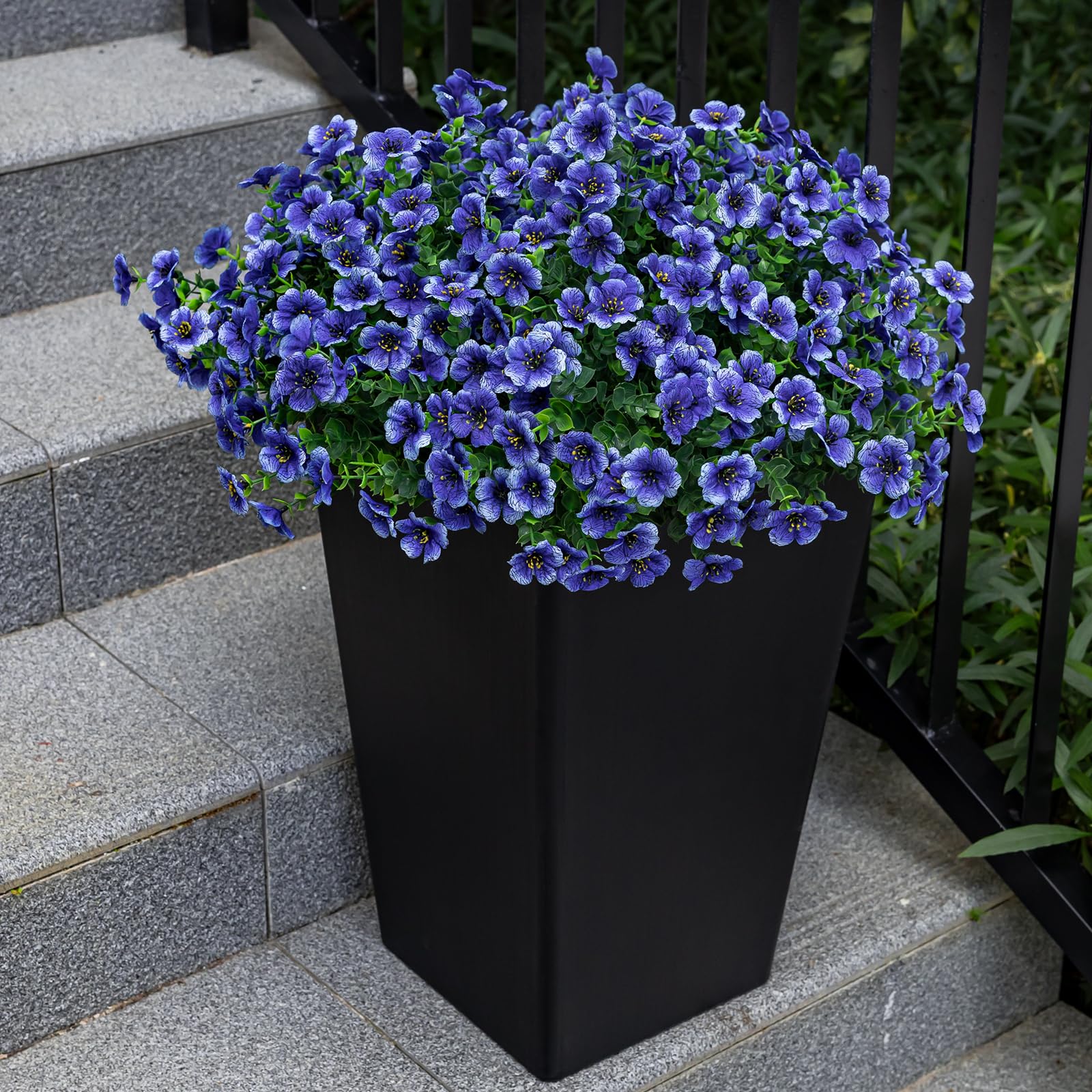 Lnoicy fake plant bundles for planters provide maintenance-free garden decor.