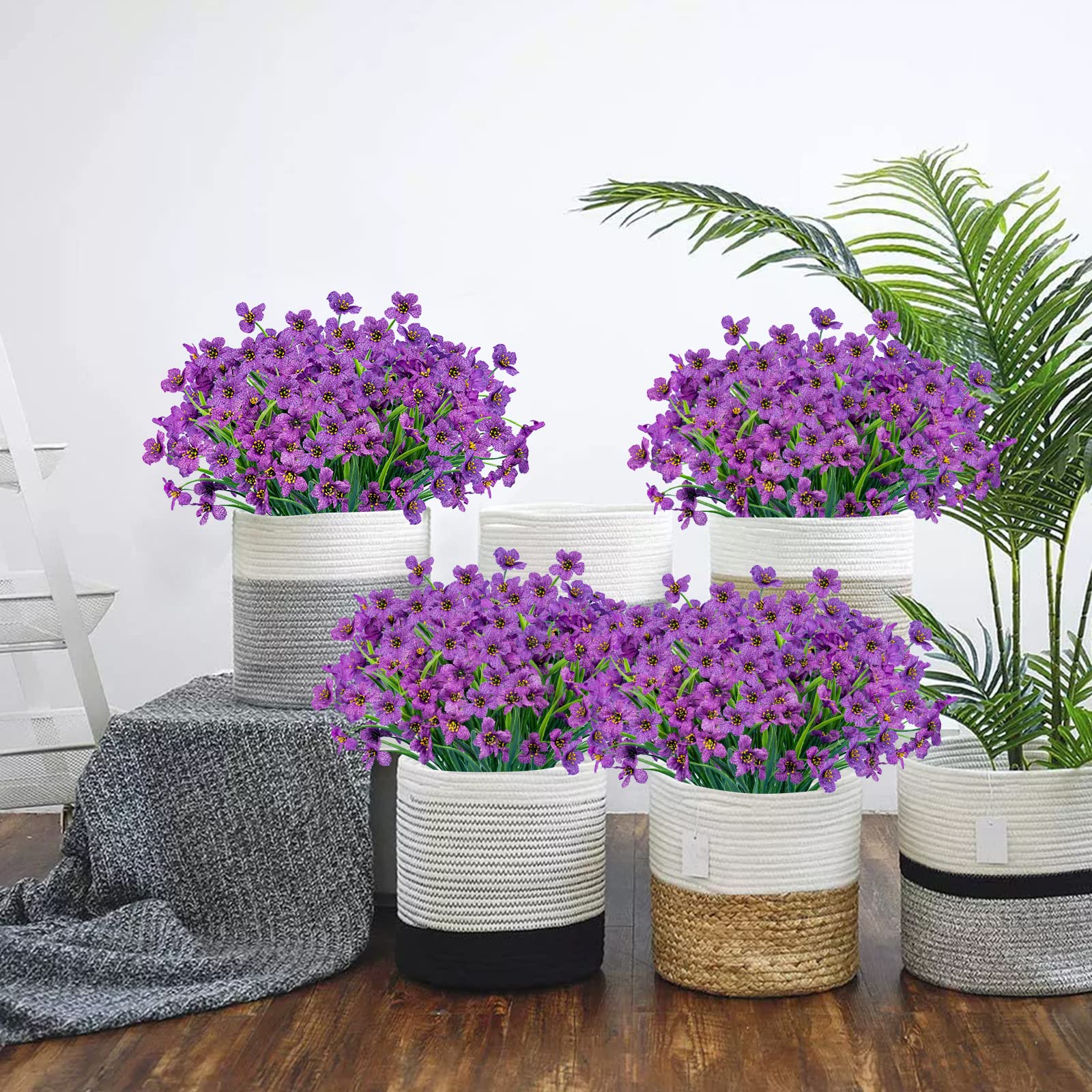 Lnoicy mixed-color set provides yellow purple red white and fuchsia options.