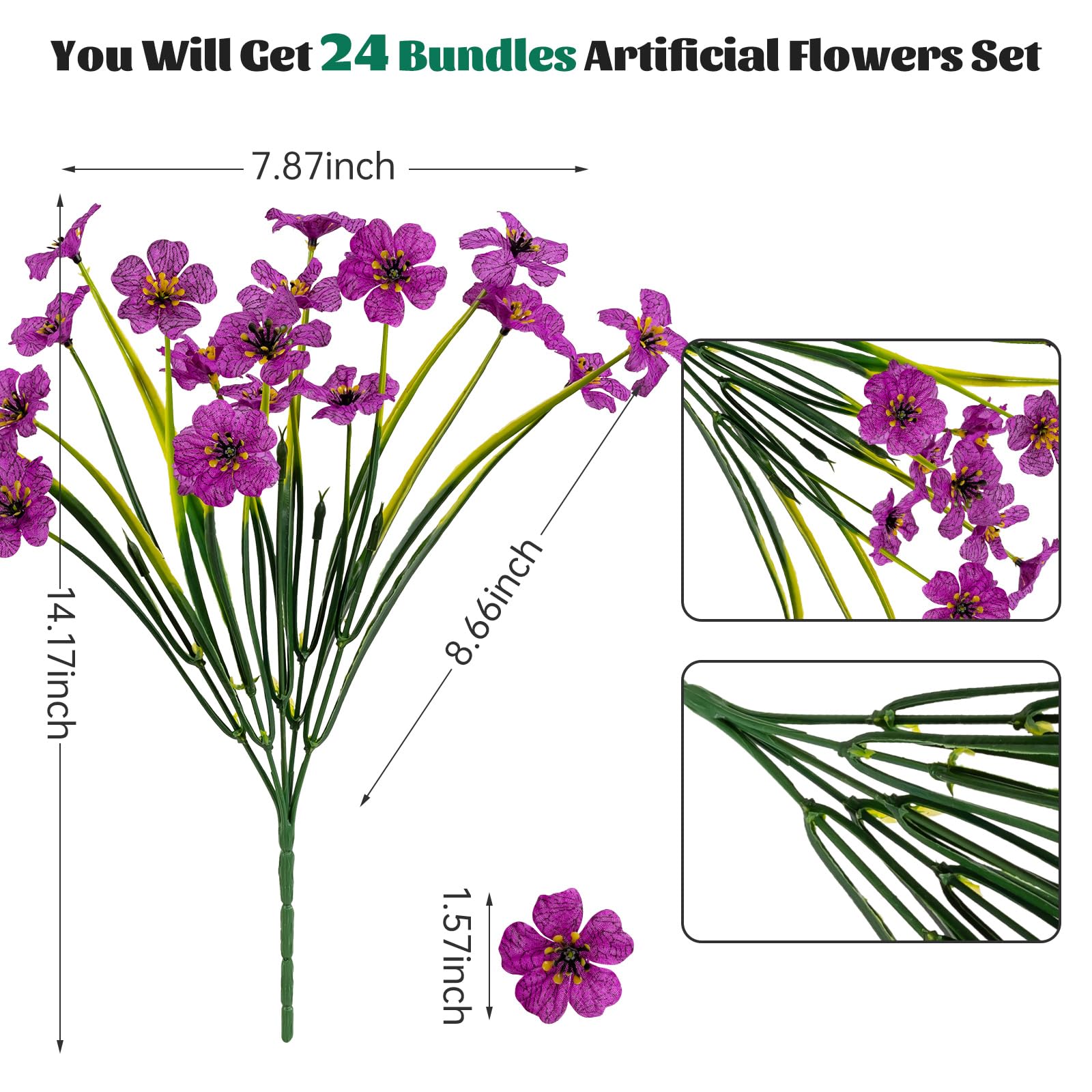 Lnoicy outdoor artificial shrubs with UV-resistant blooms for porch styling.