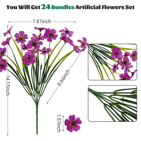 Lnoicy outdoor artificial shrubs with UV-resistant blooms for porch styling.