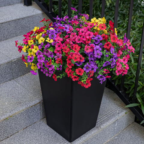 Lnoicy outdoor fake plants provide lasting greenery for balconies