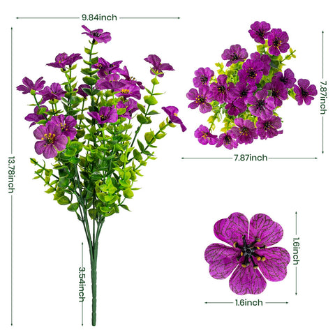 Lnoicy outdoor porch garden decoration with faux flowers adds lasting curb appeal.