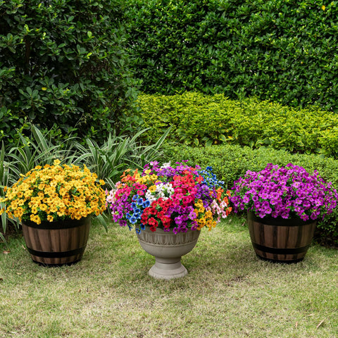Lnoicy UV-resistant outdoor flowers endure sun exposure without fading.