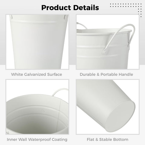 Lnrueg six-pack vases support abundant centerpiece displays.