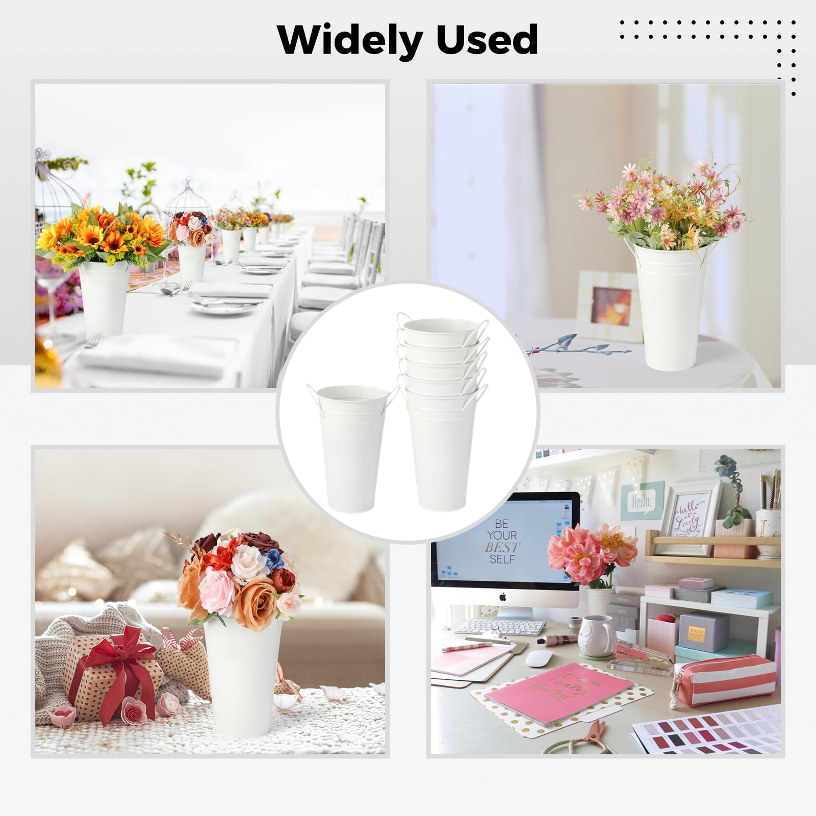 Lnrueg rustic vases suitable for weddings and festive tables.