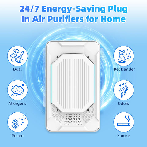 LNYUHAD portable air purifier suitable for office or home use and easy relocation.