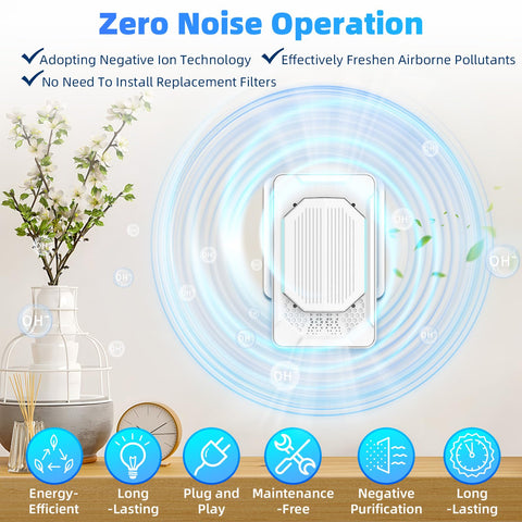 LNYUHAD quiet air purifier ideal for bedrooms and peaceful workspaces.