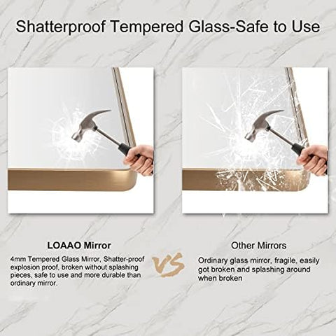 LOAAO protective packaging with Styrofoam protects the mirror during delivery.