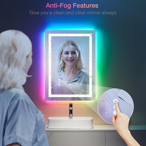 LOAAO tempered glass mirror provides a durable, distortion-free reflection.