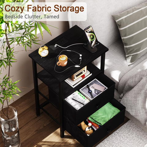 LOAKEKEL adjustable feet nightstand stays steady on uneven floors