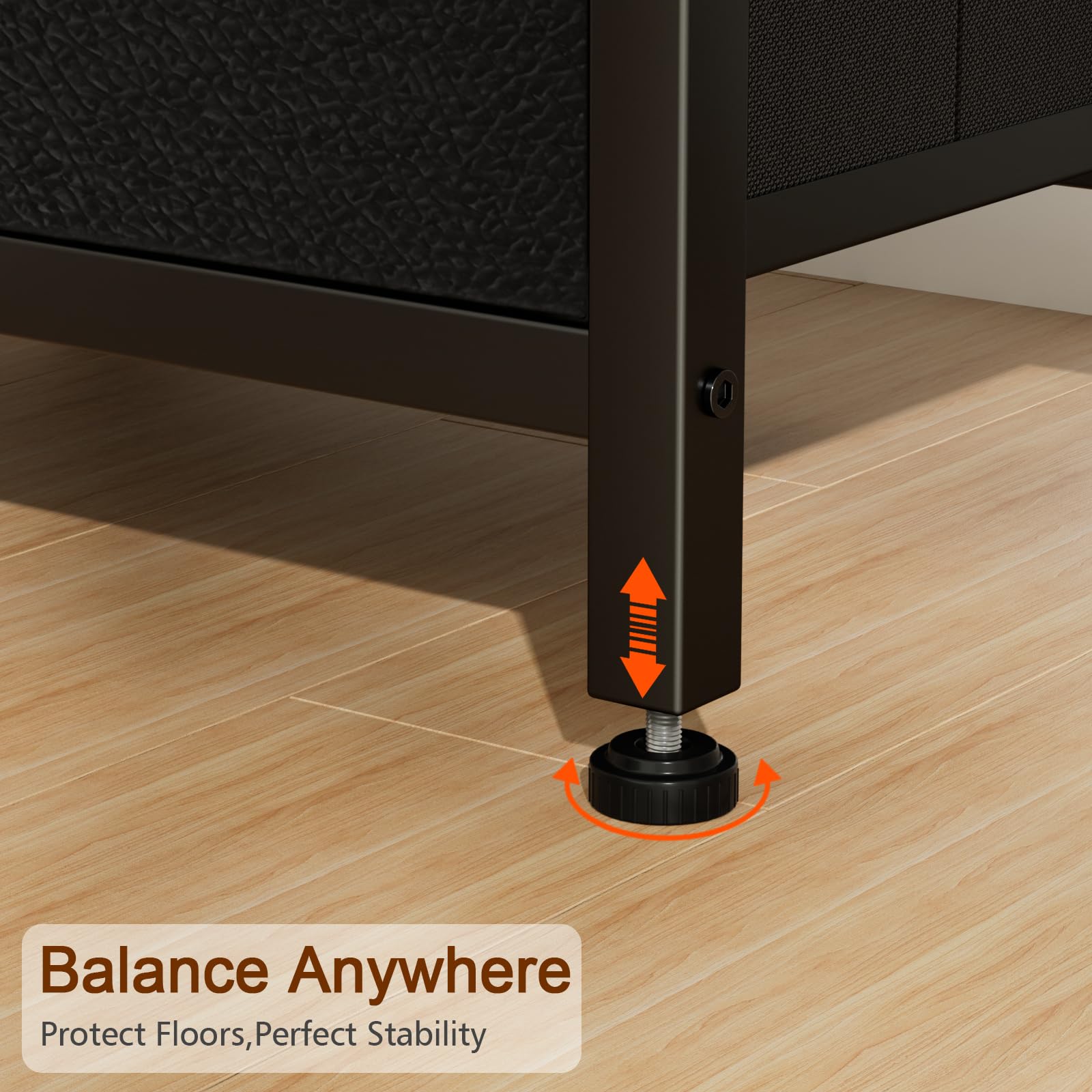 LOAKEKEL dust-free nightstand helps keep surfaces tidy