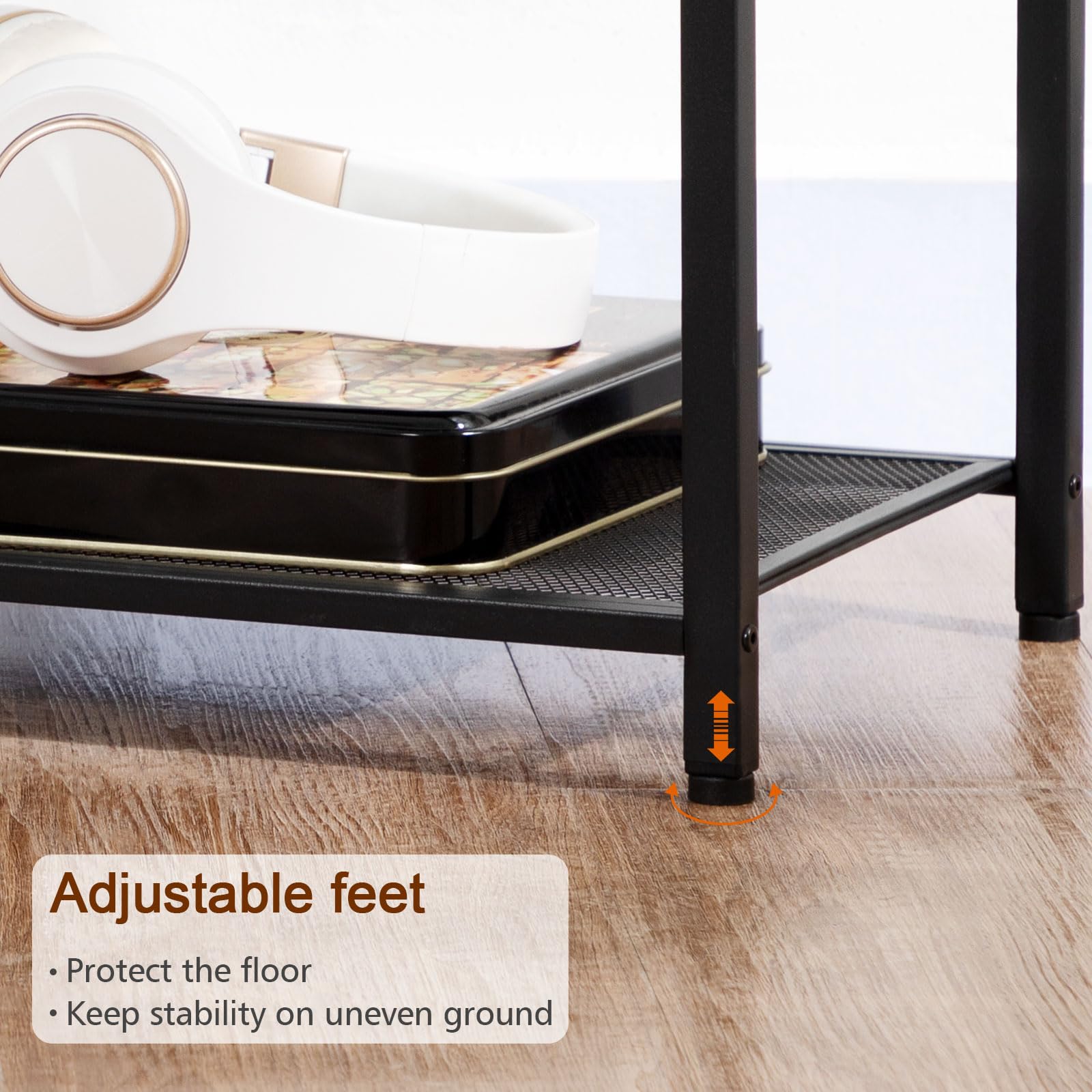 LOAKEKEL lightweight end tables easy to move and reposition