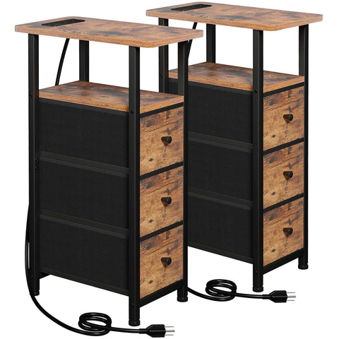 LOAKEKEL Narrow End Table top view for compact living spaces