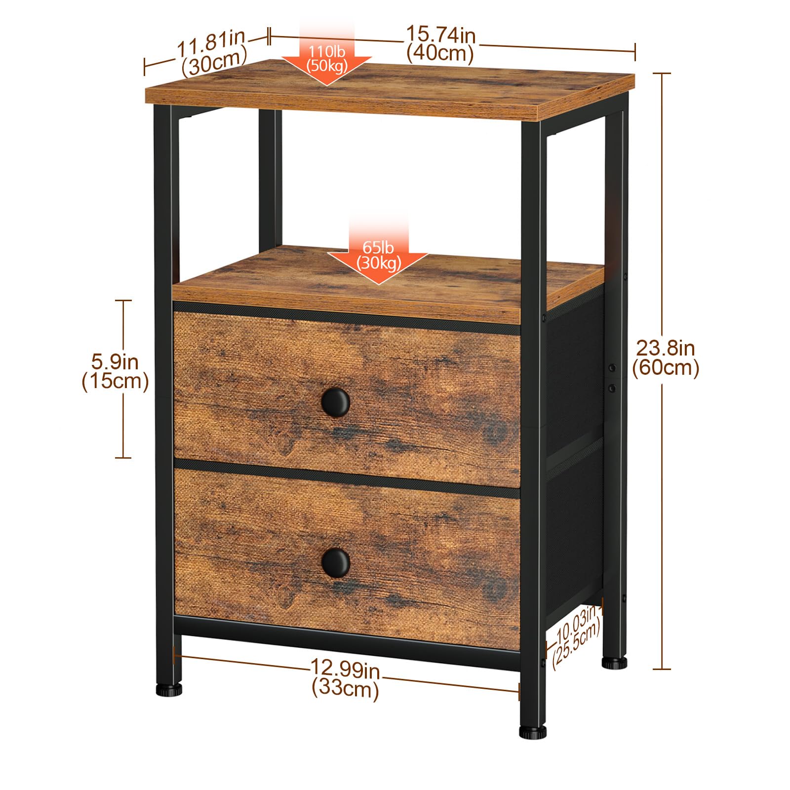 Clear labeled parts and simple steps for LOAKEKEL assembly.