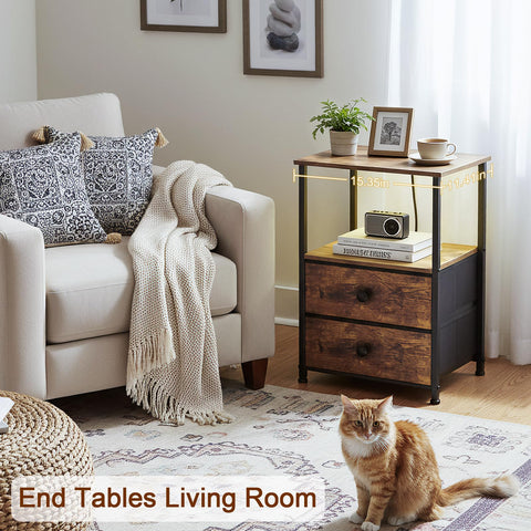 LOAKEKEL Night Stand 2 FSC panels ensure sustainable durability