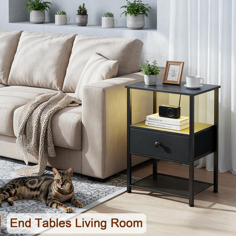 LOAKEKEL nightstand LED light with color options enhances mood and scenes