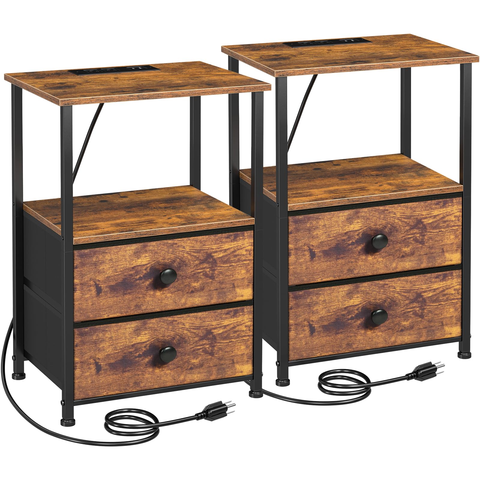 LoakeKel Night Stand Set 2 charging-station enables simultaneous device charging