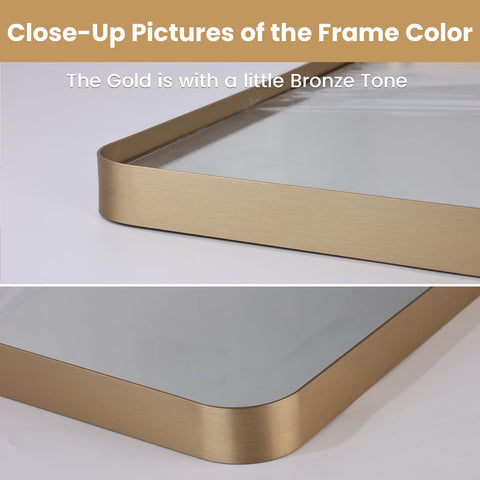 LOAAO tempered-glass bathroom mirror for safe, durable bathroom use