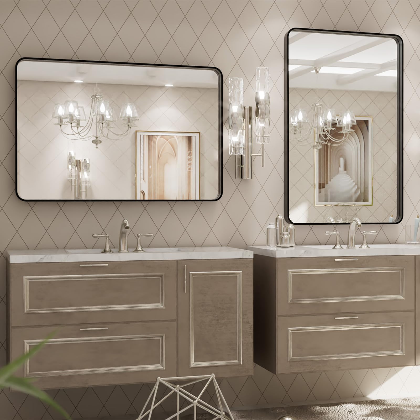 LOAAO wall-mount with two Z-bar brackets supports secure hanging and orientation options.