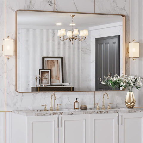LOAAO aluminum anti-rust frame resists humidity in bathrooms and showers